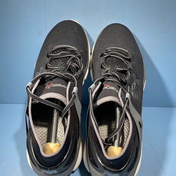 Under Armour Mens Size 11,5UA Speedform Fortis Vent Run Shoes 1270235 Blk/Gray - Picture 5 of 8